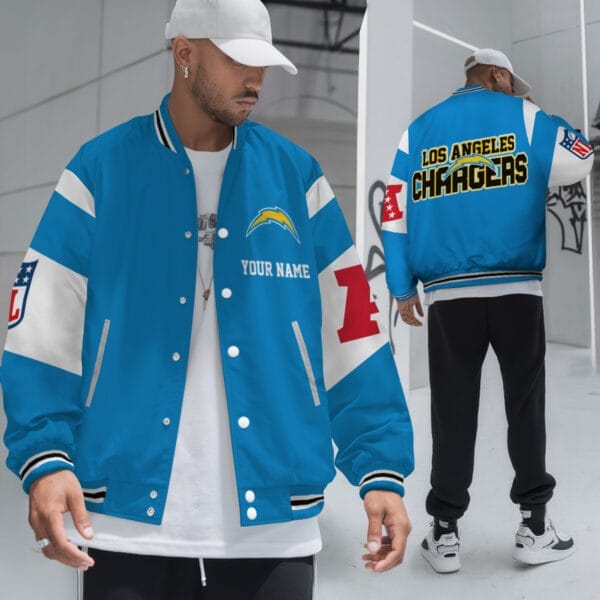 Los Angeles Chargers National Football Conference Unisex Varsity Jacket Limited Edition AMCVJK0000124 - Image 4