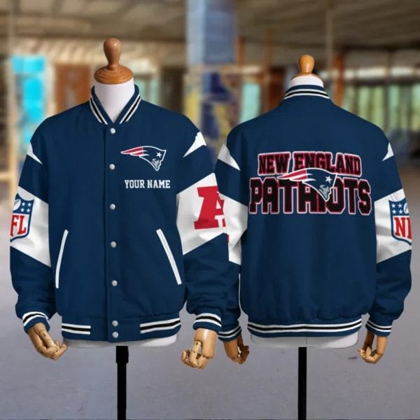 New England Patriots National Football Conference Unisex Varsity Jacket Limited Edition AMCVJK0000126 - Image 2
