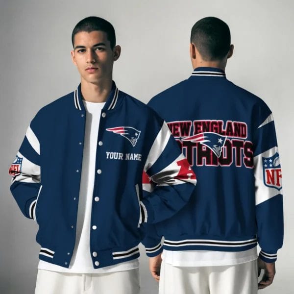 New England Patriots National Football Conference Unisex Varsity Jacket Limited Edition AMCVJK0000126 - Image 5