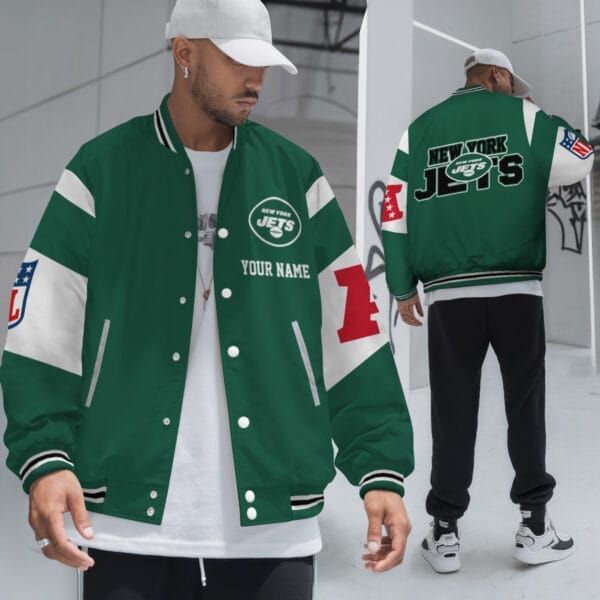 New York Jets National Football Conference Unisex Varsity Jacket Limited Edition AMCVJK0000127 - Image 4