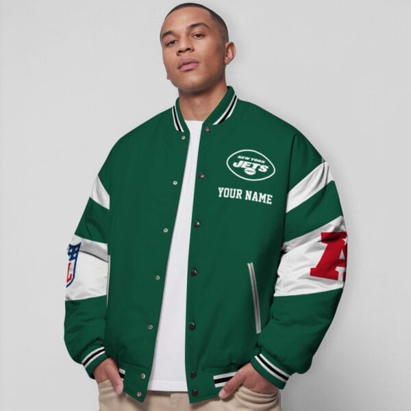 New York Jets National Football Conference Unisex Varsity Jacket Limited Edition AMCVJK0000127 - Image 5