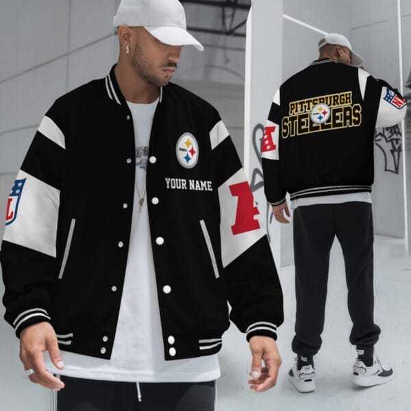 Pittsburgh Steelers National Football Conference Unisex Varsity Jacket Limited Edition AMCVJK0000128 - Image 4