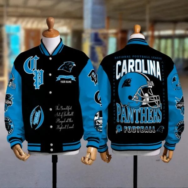 Carolina Panthers National Football Conference Unisex Varsity Jacket Limited Edition AZTAVJK0000132 - Image 2