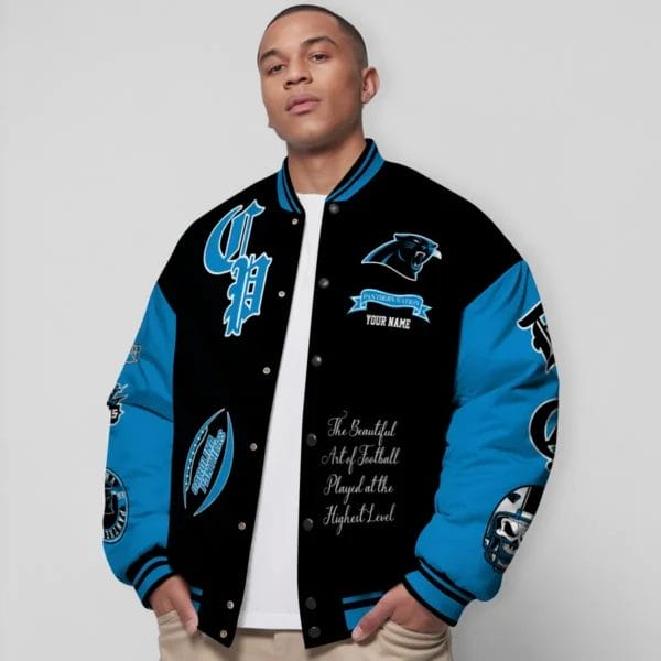Carolina Panthers National Football Conference Unisex Varsity Jacket Limited Edition AZTAVJK0000132 - Image 4