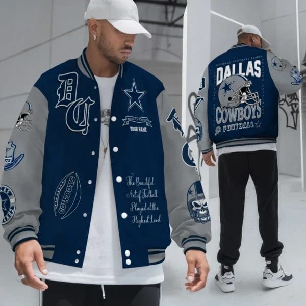Dallas Cowboys National Football Conference Unisex Varsity Jacket Limited Edition AZTAVJK0000134 - Image 5