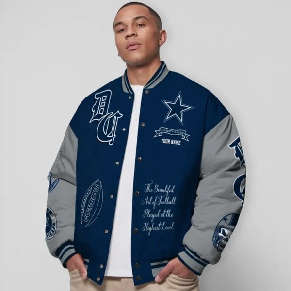 Dallas Cowboys National Football Conference Unisex Varsity Jacket Limited Edition AZTAVJK0000134 - Image 2