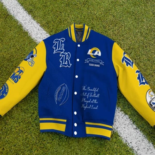 Los Angeles Rams National Football Conference Unisex Varsity Jacket Limited Edition AZTAVJK0000137 - Image 2