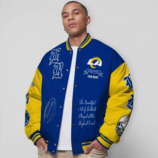Los Angeles Rams National Football Conference Unisex Varsity Jacket Limited Edition AZTAVJK0000137 - Image 4
