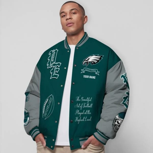 Philadelphia Eagles National Football Conference Unisex Varsity Jacket Limited Edition AZTAVJK0000141 - Image 5