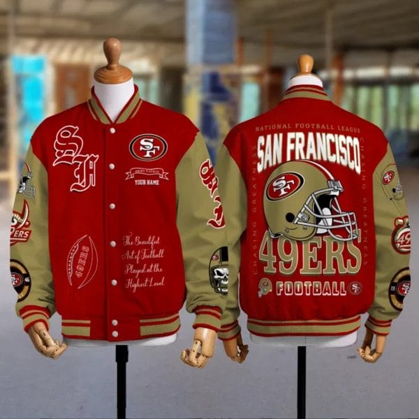 San Francisco 49ers National Football Conference Unisex Varsity Jacket Limited Edition AZTAVJK0000142 - Image 2