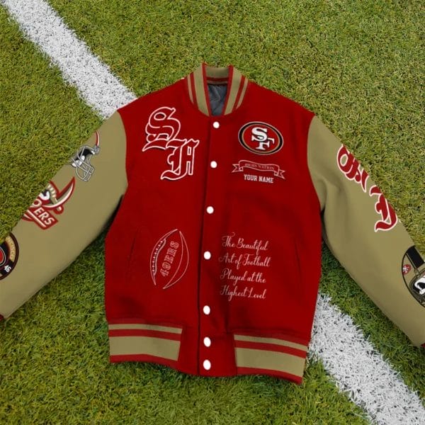 San Francisco 49ers National Football Conference Unisex Varsity Jacket Limited Edition AZTAVJK0000142 - Image 3