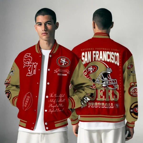 San Francisco 49ers National Football Conference Unisex Varsity Jacket Limited Edition AZTAVJK0000142 - Image 5
