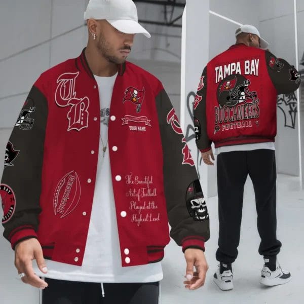 Tampa Bay Buccaneers National Football Conference Unisex Varsity Jacket Limited Edition AZTAVJK0000144