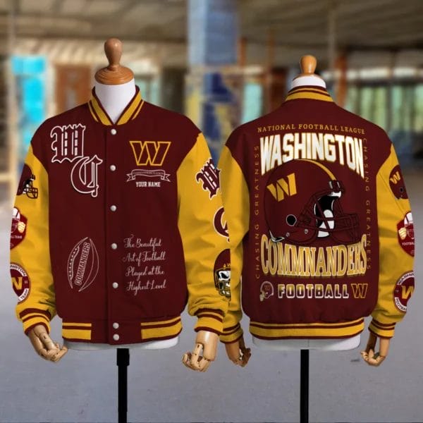 Washington Commanders National Football Conference Unisex Varsity Jacket Limited Edition AZTAVJK0000145 - Image 2