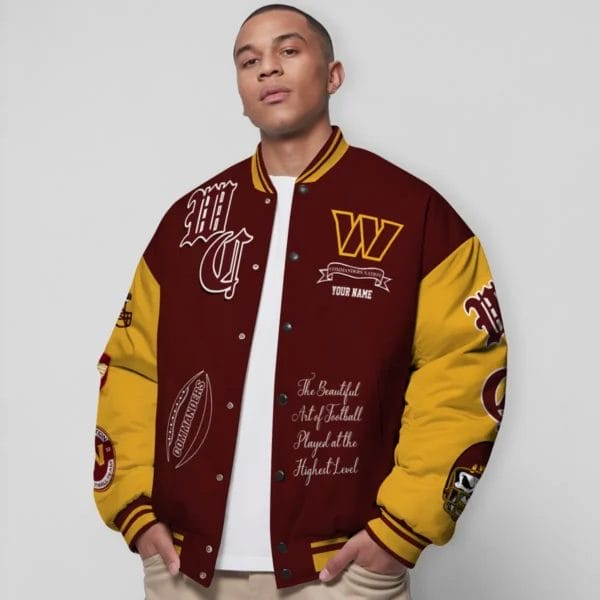 Washington Commanders National Football Conference Unisex Varsity Jacket Limited Edition AZTAVJK0000145 - Image 5