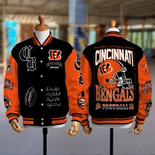 Cincinnati Bengals National Football Conference Unisex Varsity Jacket Limited Edition AZTAVJK0000148 - Image 2