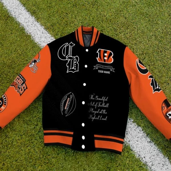 Cincinnati Bengals National Football Conference Unisex Varsity Jacket Limited Edition AZTAVJK0000148 - Image 3