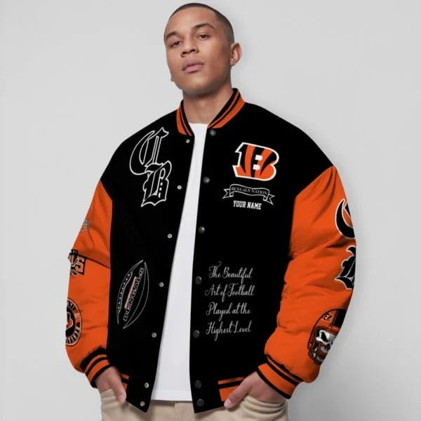 Cincinnati Bengals National Football Conference Unisex Varsity Jacket Limited Edition AZTAVJK0000148 - Image 5