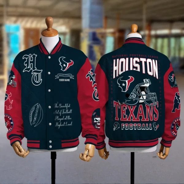 Houston Texans National Football Conference Unisex Varsity Jacket Limited Edition AZTAVJK0000151 - Image 2
