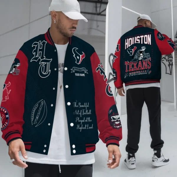 Houston Texans National Football Conference Unisex Varsity Jacket Limited Edition AZTAVJK0000151 - Image 4