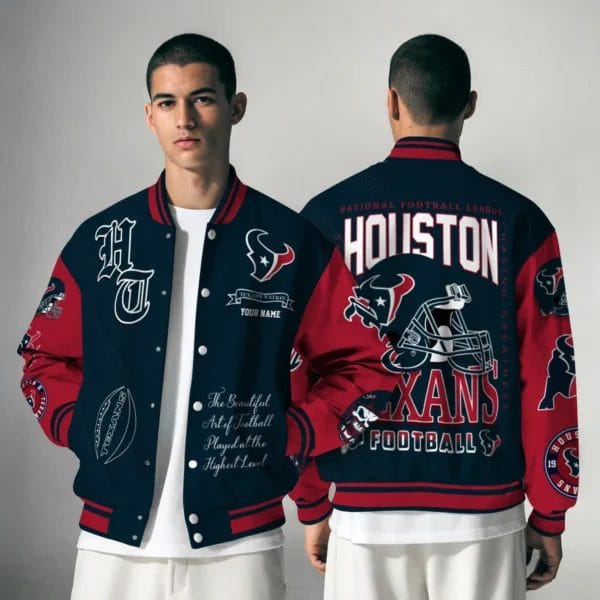 Houston Texans National Football Conference Unisex Varsity Jacket Limited Edition AZTAVJK0000151 - Image 5