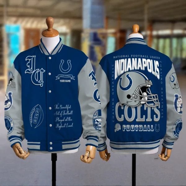 Indianapolis Colts National Football Conference Unisex Varsity Jacket Limited Edition AZTAVJK0000152 - Image 2