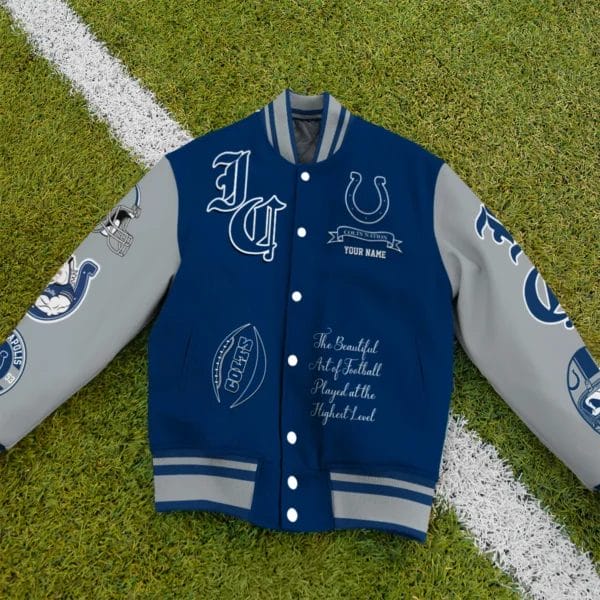 Indianapolis Colts National Football Conference Unisex Varsity Jacket Limited Edition AZTAVJK0000152 - Image 3