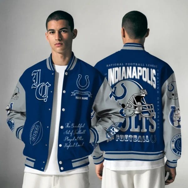 Indianapolis Colts National Football Conference Unisex Varsity Jacket Limited Edition AZTAVJK0000152