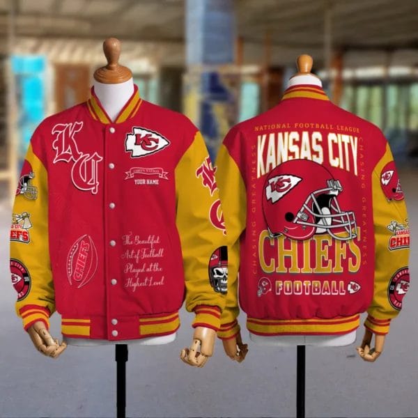 Kansas City Chiefs National Football Conference Unisex Varsity Jacket Limited Edition AZTAVJK0000154 - Image 2