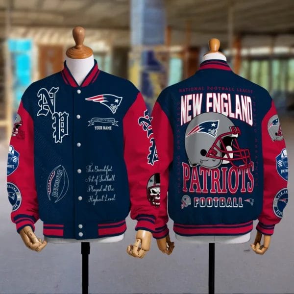 New England Patriots National Football Conference Unisex Varsity Jacket Limited Edition AZTAVJK0000158 - Image 5