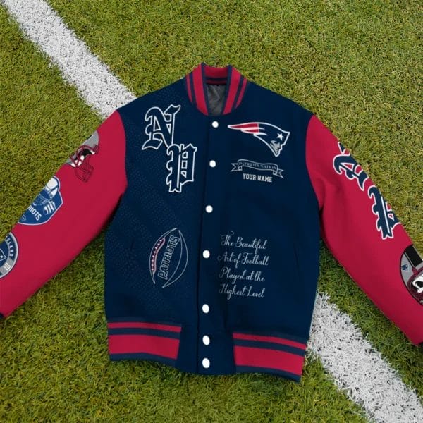 New England Patriots National Football Conference Unisex Varsity Jacket Limited Edition AZTAVJK0000158 - Image 2