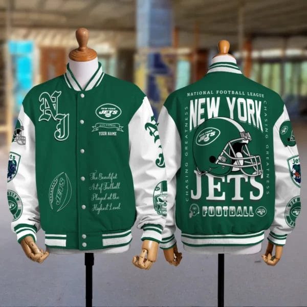New York Jets National Football Conference Unisex Varsity Jacket Limited Edition AZTAVJK0000159 - Image 5