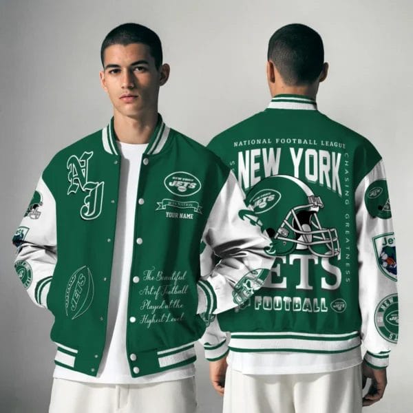 New York Jets National Football Conference Unisex Varsity Jacket Limited Edition AZTAVJK0000159 - Image 4