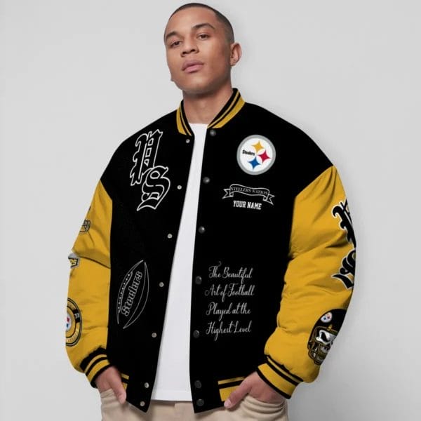 Pittsburgh Steelers National Football Conference Unisex Varsity Jacket Limited Edition AZTAVJK0000160 - Image 4