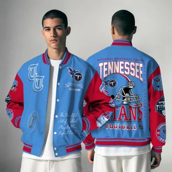 Tennessee Titans National Football Conference Unisex Varsity Jacket Limited Edition AZTAVJK0000161 - Image 3