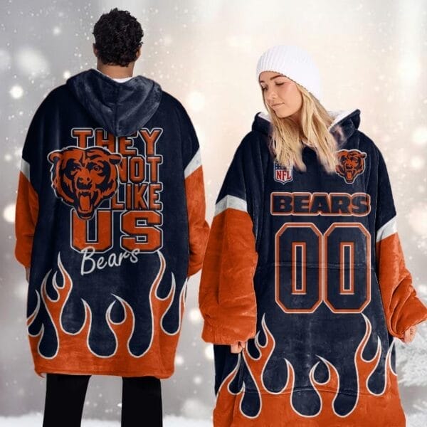 Chicago Bears Blanket Hoodie AMCBH000032 - Image 2