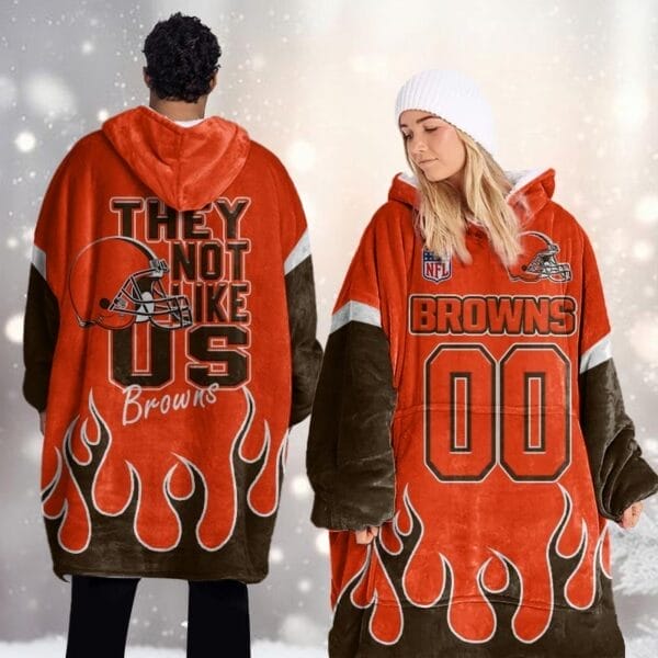 Cleveland Browns Blanket Hoodie AMCBH000026 - Image 2