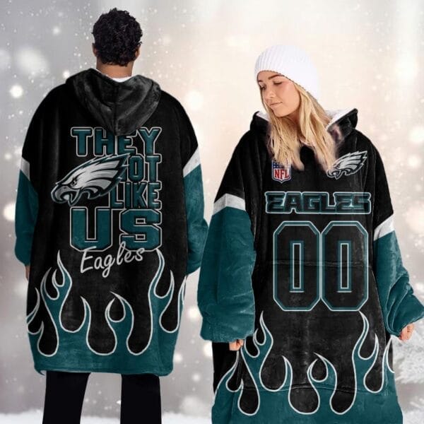 Philadelphia Eagles Blanket Hoodie AMCBH000023 - Image 2