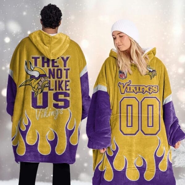 Minnesota Vikings Blanket Hoodie AMCBH000030 - Image 2