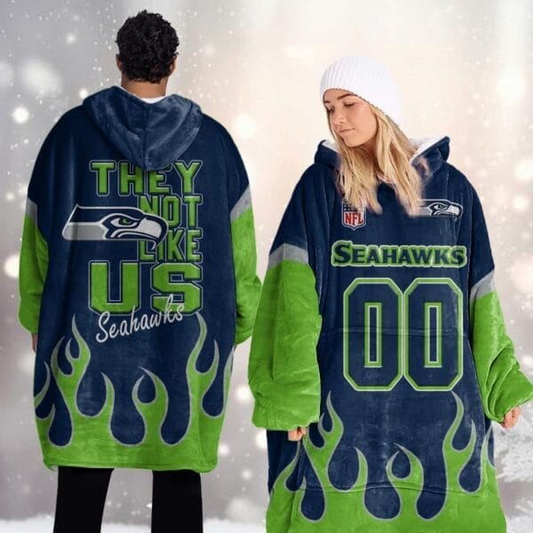 Seattle Seahawks Blanket Hoodie AMCBH000019 - Image 2
