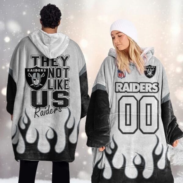 Las Vegas Raiders Blanket Hoodie AMCBH000029 - Image 2