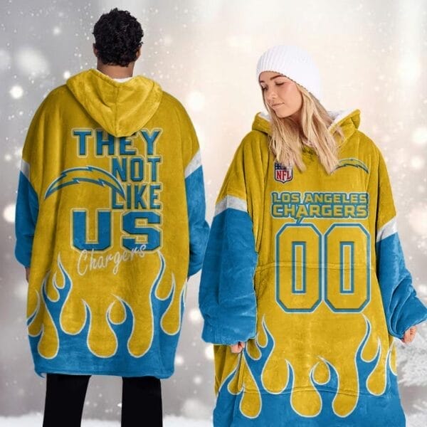 Los Angeles Chargers Blanket Hoodie AMCBH000025