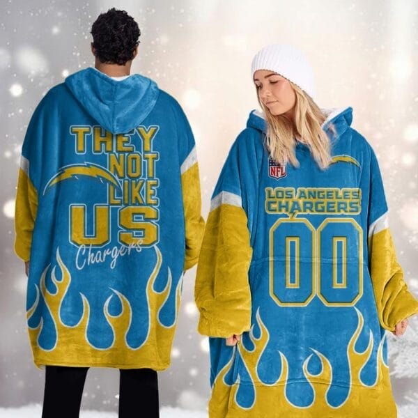 Los Angeles Chargers Blanket Hoodie AMCBH000025 - Image 2
