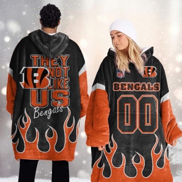 Cincinnati Bengals Blanket Hoodie AMCBH000003 - Image 2