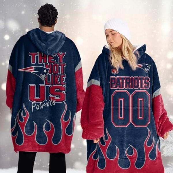 New England Patriots Blanket Hoodie AMCBH000012 - Image 2