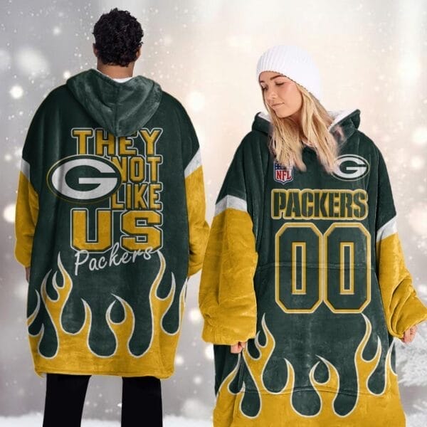 Green Bay Packers Blanket Hoodie AMCBH000027