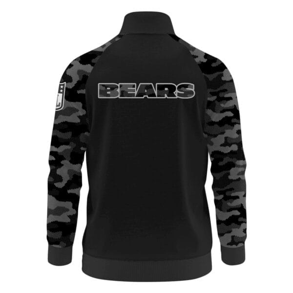 Chicago Bears Premium Unisex Camo Stand Collar Jacket AMCSCJK000016 - Image 3