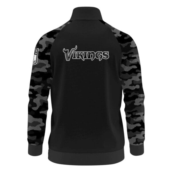 Minnesota Vikings Premium Unisex Camo Stand Collar Jacket AMCSCJK000020 - Image 3