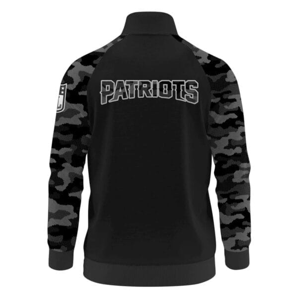 New England Patriots Premium Unisex Camo Stand Collar Jacket AMCSCJK000021 - Image 3