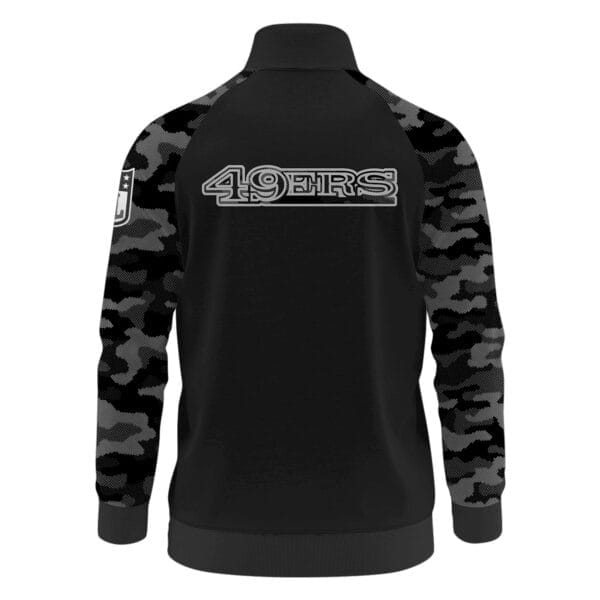 San Francisco 49ers Premium Unisex Camo Stand Collar Jacket AMCSCJK000024 - Image 3